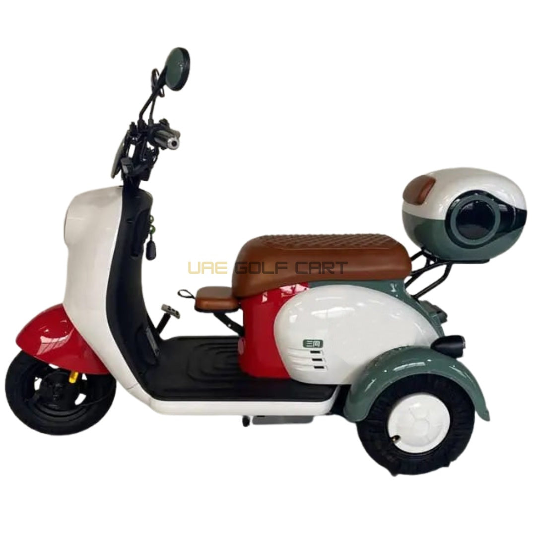 48V 20Ah Electric Parent Child Trike Scooter - 3 Seats, 30km/h Top Speed, 35km Range, 20inch Wheels, 150kg Load - Electric Motorbikes & Mopeds - Photo 7 | UAE Golf Cart
