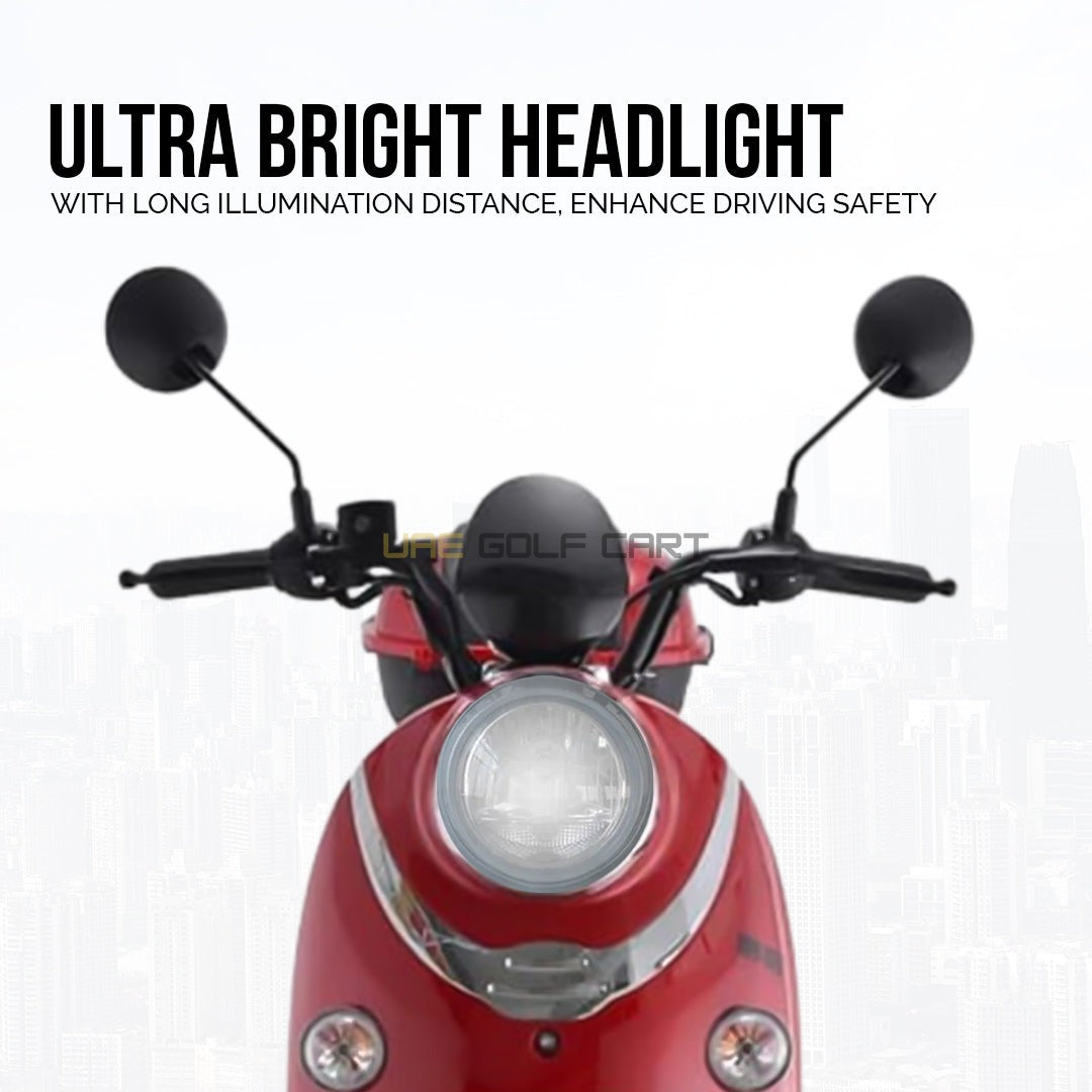 48V 20Ah Electric Scooter VXP Vintage Style 1200W Rear Hub Motor 14" Tires 200kg Load - Electric Grocery Bike - Photo 10 | UAE Golf Cart