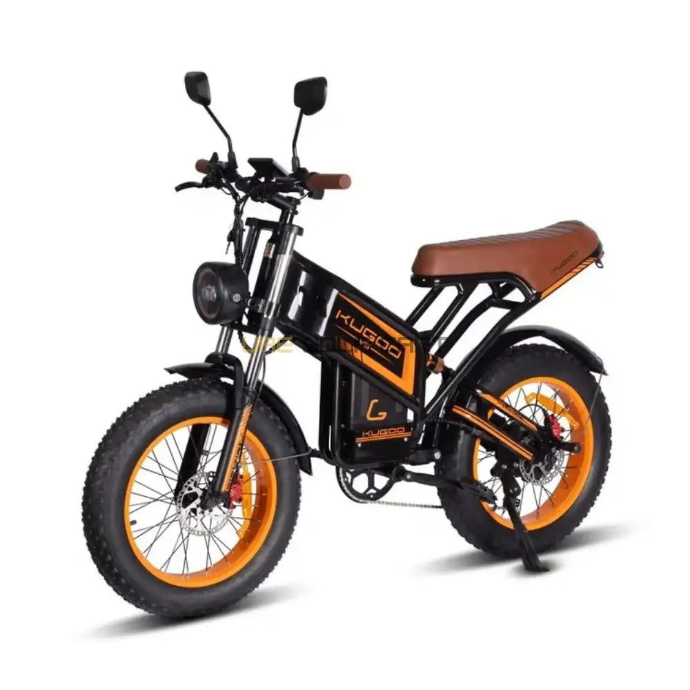 48V 20Ah Removable Battery Electric Scooter 750W Motor 50 km/h Top Speed 55 km Range Dual Suspension - Electric Bikes - Close Up | UAE Golf Cart