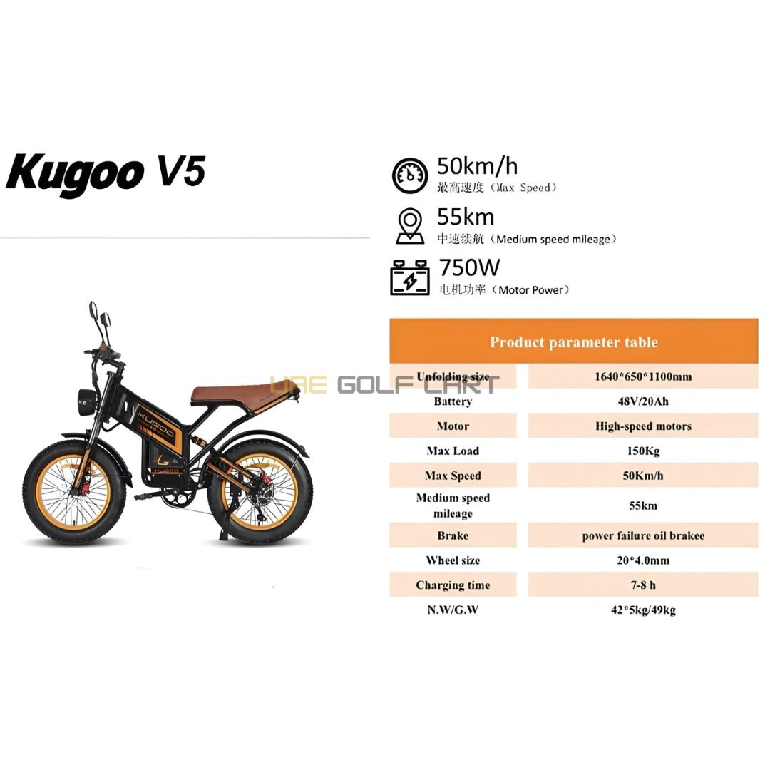 48V 20Ah Removable Battery Electric Scooter 750W Motor 50 km/h Top Speed 55 km Range Dual Suspension - Electric Bikes - Photo 5 | UAE Golf Cart