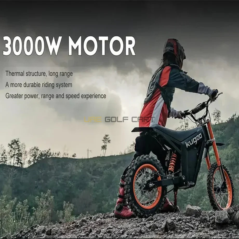 48V 21Ah Electric Dirt Bike with 1500W Motor, 45-55 km/h Speed, 120kg Load, 14" Front Tire - Electric Motorbikes & Mopeds - Photo 22 | UAE Golf Cart
