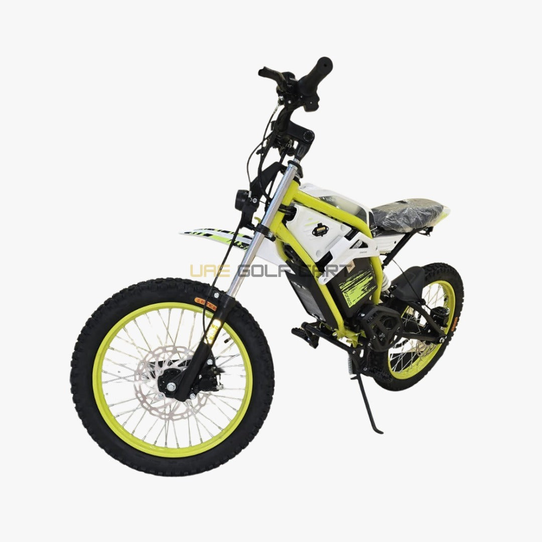 48V 28Ah Electric Dirt Bike with 4000W Motor, 30 km/h Speed, 80 km Range, 7-Speed, Fat Tires – Off‑Road for Teens and Adults - Electric Dirt Bikes - Close Up | UAE Golf Cart