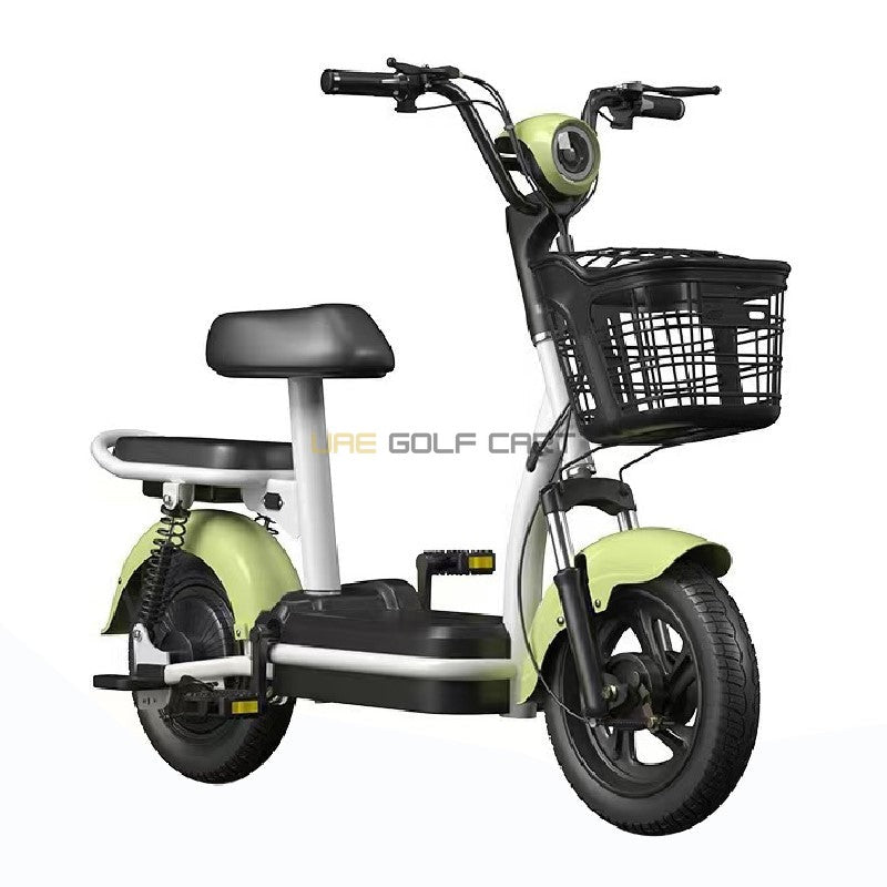 48V 350W 2-Seater Foldable Electric Scooter with Pedal and Removable Battery - Electric Grocery Bike - Photo 11 | UAE Golf Cart