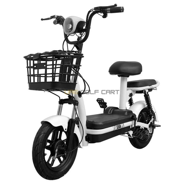 48V 350W 2-Seater Foldable Electric Scooter with Pedal and Removable Battery - Electric Grocery Bike - Photo 12 | UAE Golf Cart