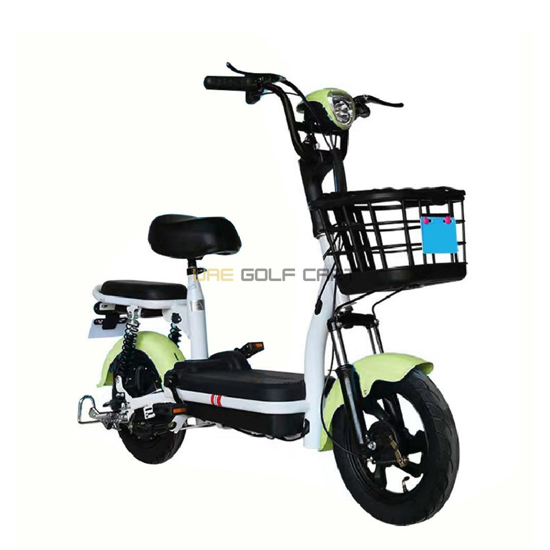 48V 350W 2-Seater Foldable Electric Scooter with Pedal and Removable Battery - Electric Grocery Bike - Photo 13 | UAE Golf Cart