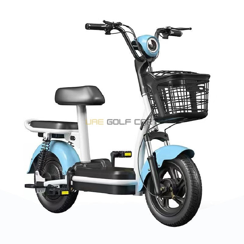 48V 350W 2-Seater Foldable Electric Scooter with Pedal and Removable Battery - Electric Grocery Bike - Photo 15 | UAE Golf Cart