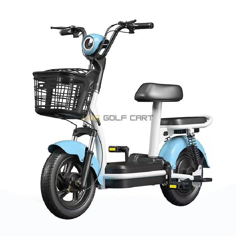 48V 350W 2-Seater Foldable Electric Scooter with Pedal and Removable Battery - Electric Grocery Bike - Photo 16 | UAE Golf Cart