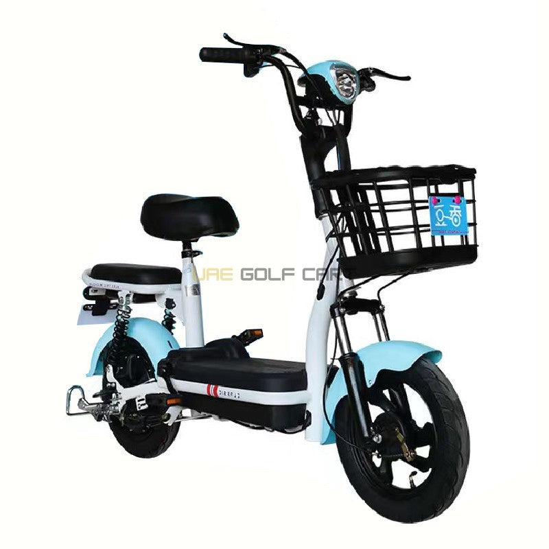 48V 350W 2-Seater Foldable Electric Scooter with Pedal and Removable Battery - Electric Grocery Bike - Photo 21 | UAE Golf Cart