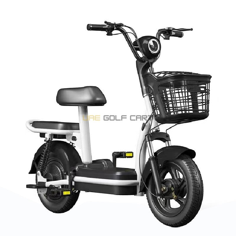 48V 350W 2-Seater Foldable Electric Scooter with Pedal and Removable Battery - Electric Grocery Bike - Photo 6 | UAE Golf Cart