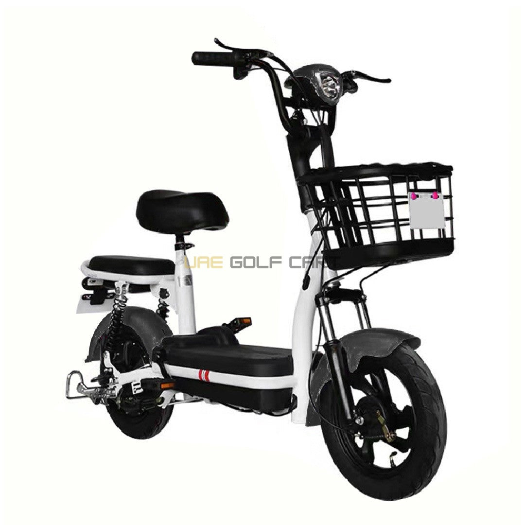 48V 350W 2-Seater Foldable Electric Scooter with Pedal and Removable Battery - Electric Grocery Bike - Photo 9 | UAE Golf Cart