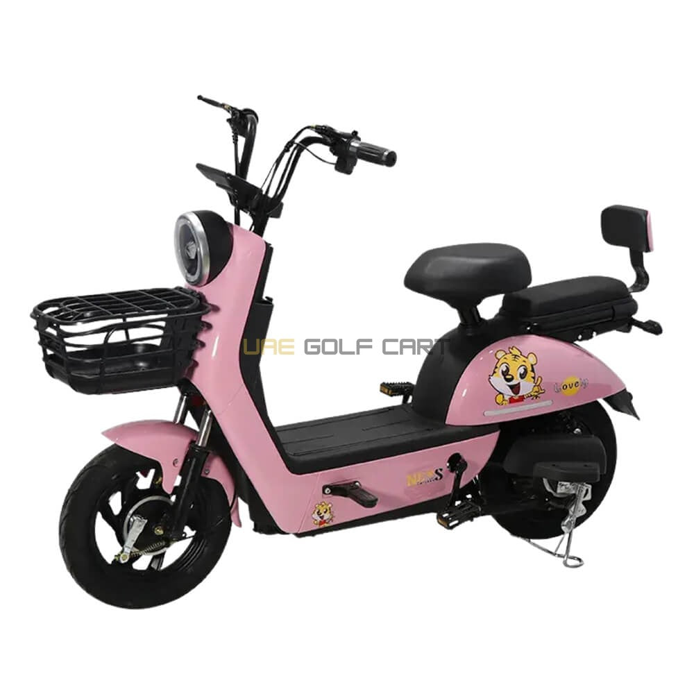 48V 350W Dual Mode Electric Pedal Scooter 2 Seat 35 km/h with LED Display - Electric Grocery Bike - Photo 11 | UAE Golf Cart