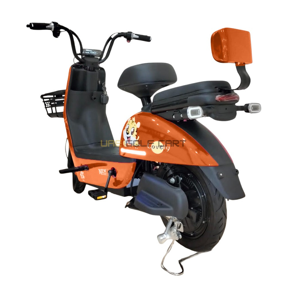 48V 350W Dual Mode Electric Pedal Scooter 2 Seat 35 km/h with LED Display - Electric Grocery Bike - Photo 18 | UAE Golf Cart