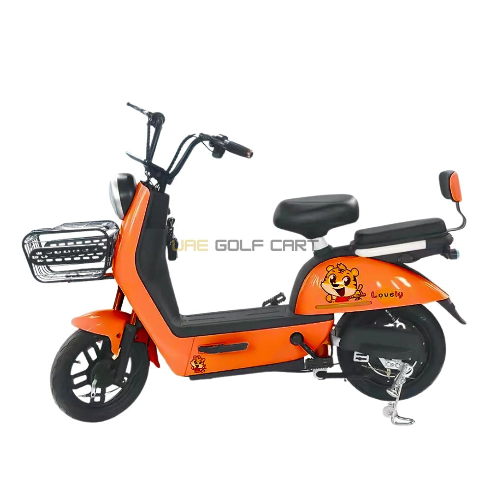 48V 350W Dual Mode Electric Pedal Scooter 2 Seat 35 km/h with LED Display - Electric Grocery Bike - Photo 19 | UAE Golf Cart