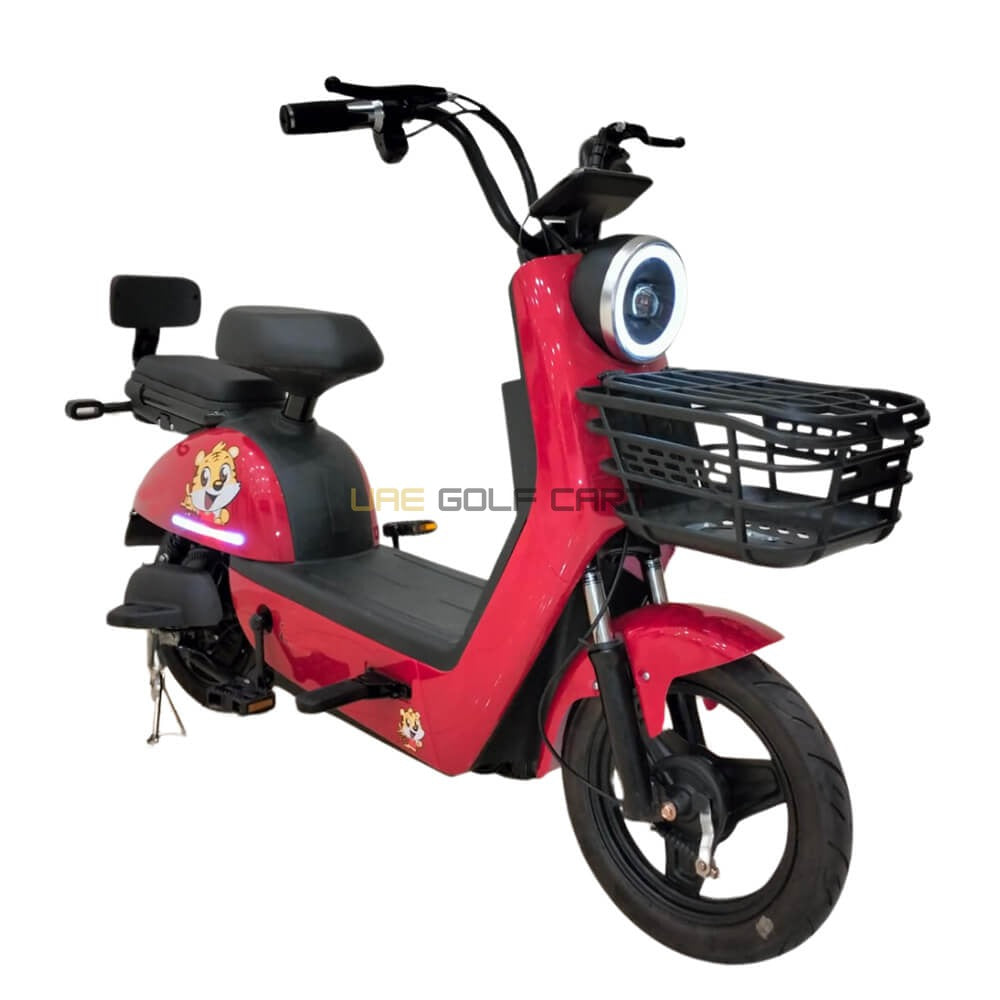 48V 350W Dual Mode Electric Pedal Scooter 2 Seat 35 km/h with LED Display - Electric Grocery Bike - Photo 10 | UAE Golf Cart