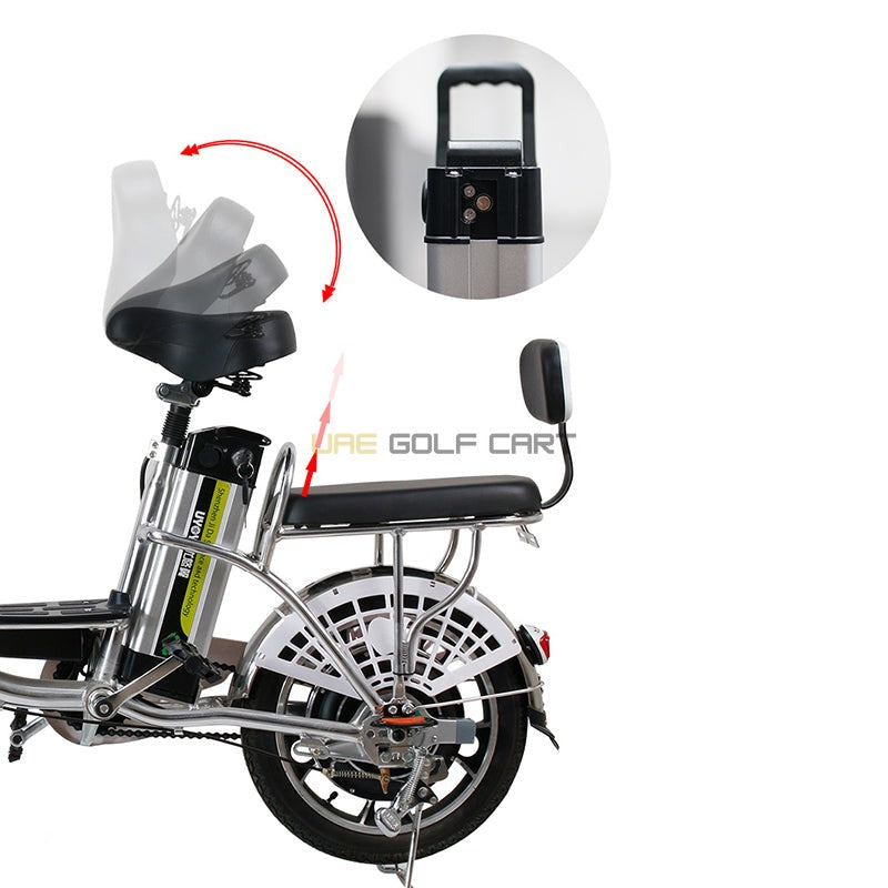 48V 350W Foldable Aluminum Alloy Electric Bike with Pedal Assist 20" Wheels - Electric Grocery Bike - Photo 9 | UAE Golf Cart