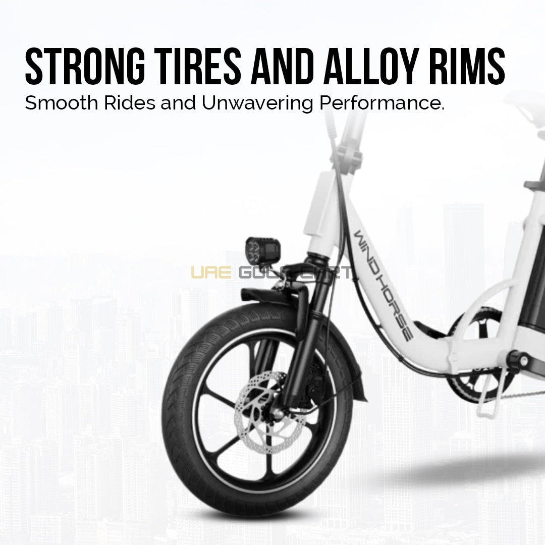 48V 350W Foldable Carbon Alloy Electric Bike 16" Tires 80kg Capacity - Electric Bikes - Photo 11 | UAE Golf Cart