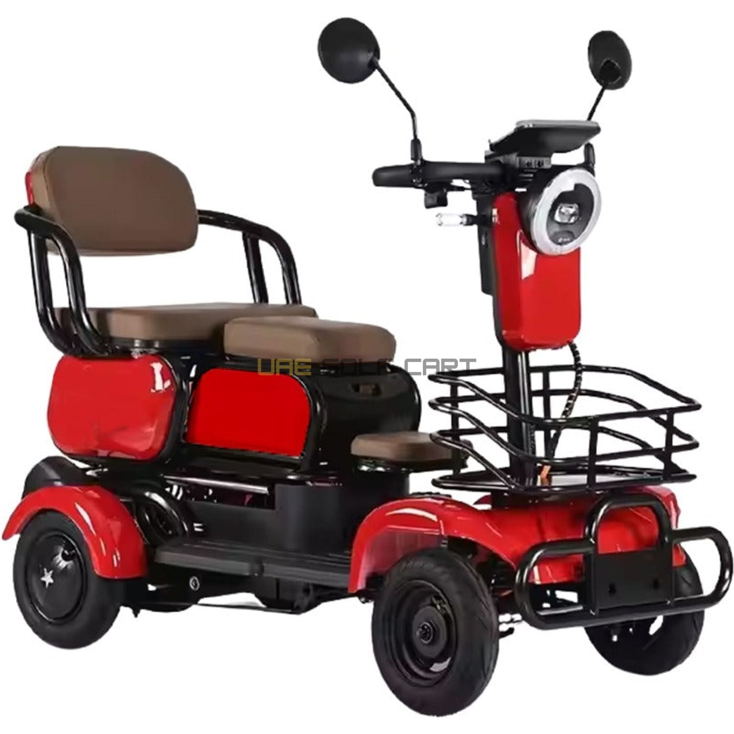 Buy 48V 4-Wheel Electric Scooter with Sliding Seats for 3 Passengers, 600W Motor, 30km Range - Electric Motorbikes & Mopeds at UAE Golf Cart