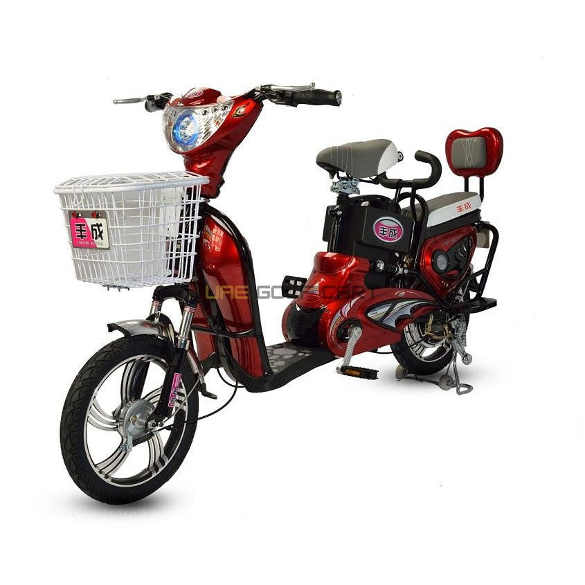 48V 400W Electric Scooter with Pedal and Extra Battery - 25-30 km/h, 20-25 km Range, 16" Wheels, 2 Adult Capacity - Electric Grocery Bike - Photo 23 | UAE Golf Cart