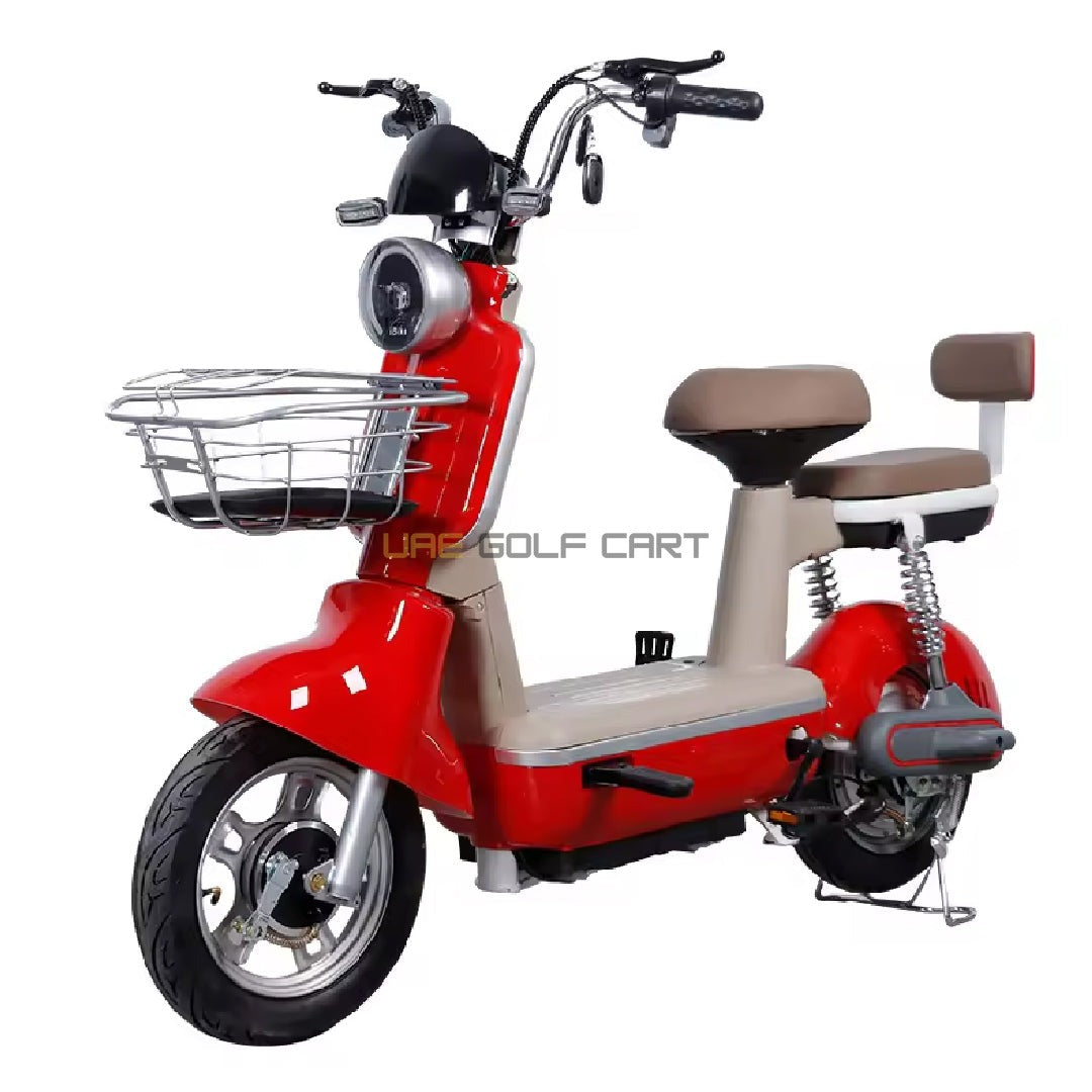 48V 450W Electric Scooter with Seat, 2 Person Capacity, 25 km/h Speed, 30 km Range, 14 Inch Tubeless Wheels - Electric Grocery Bike - Photo 16 | UAE Golf Cart