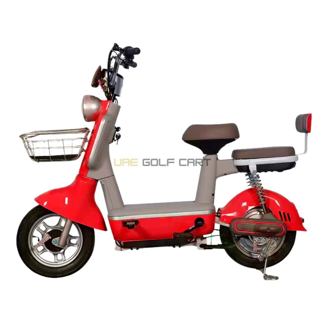 48V 450W Electric Scooter with Seat, 2 Person Capacity, 25 km/h Speed, 30 km Range, 14 Inch Tubeless Wheels - Electric Grocery Bike - Photo 18 | UAE Golf Cart