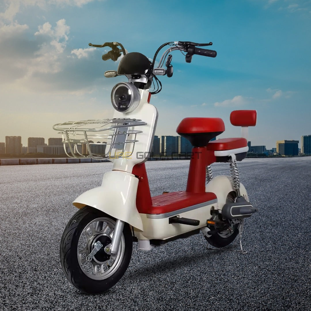 48V 450W Two-Seat Electric Pedal Scooter with Basket - Electric Bikes - Photo 19 | UAE Golf Cart