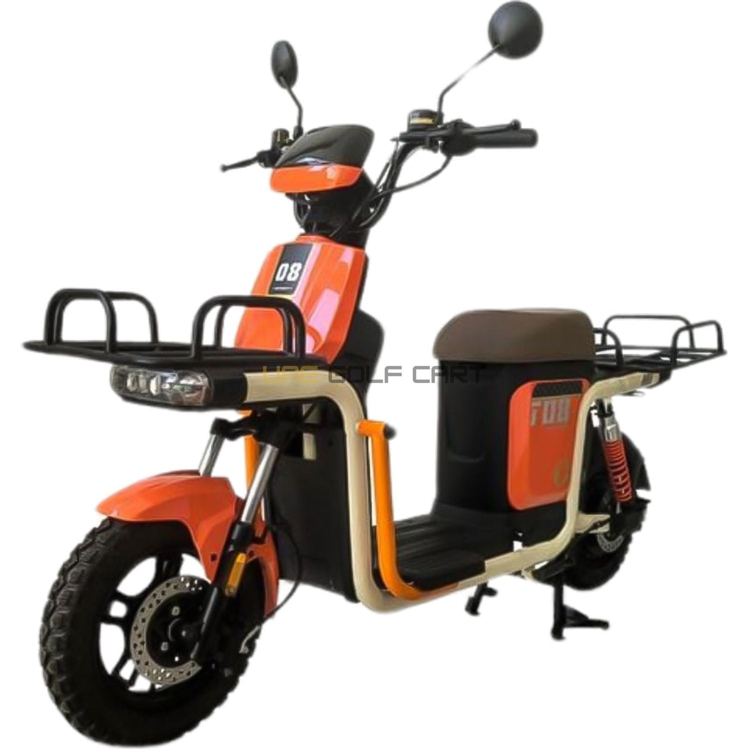 Buy 48V 500W Delivery E-Bike with 20Ah Battery, 200kg Load Capacity, 50 km/h Speed, 14" Wheels - Electric Grocery Bike at UAE Golf Cart
