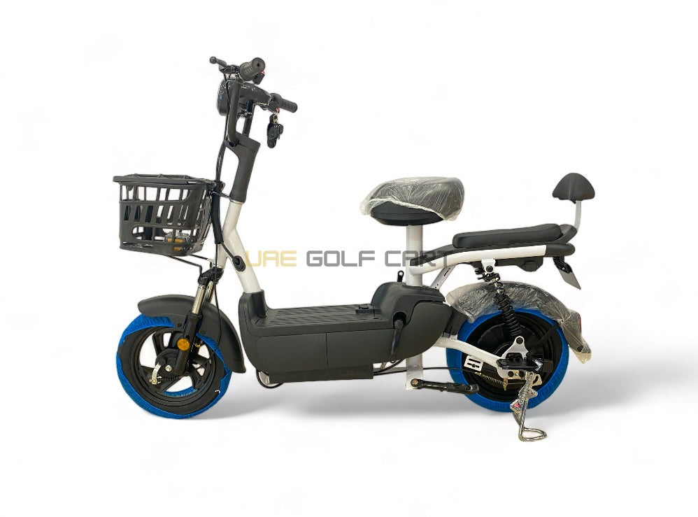 48V 500W Electric Scooter with Pedal Assist, 14-inch Tires, Dual Seats, 200kg Load, 25km Range - Electric Grocery Bike - Photo 16 | UAE Golf Cart