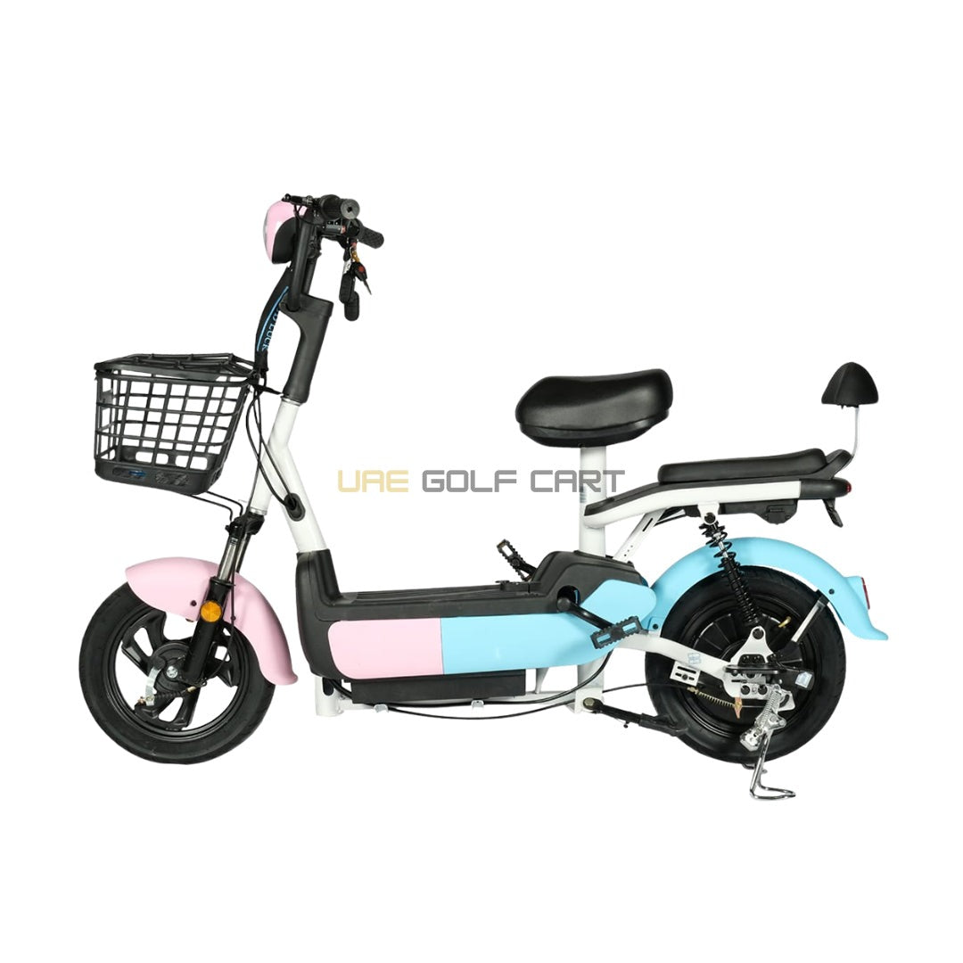 48V 500W Electric Scooter with Pedal Assist, 14-inch Tires, Dual Seats, 200kg Load, 25km Range - Electric Grocery Bike - Photo 18 | UAE Golf Cart