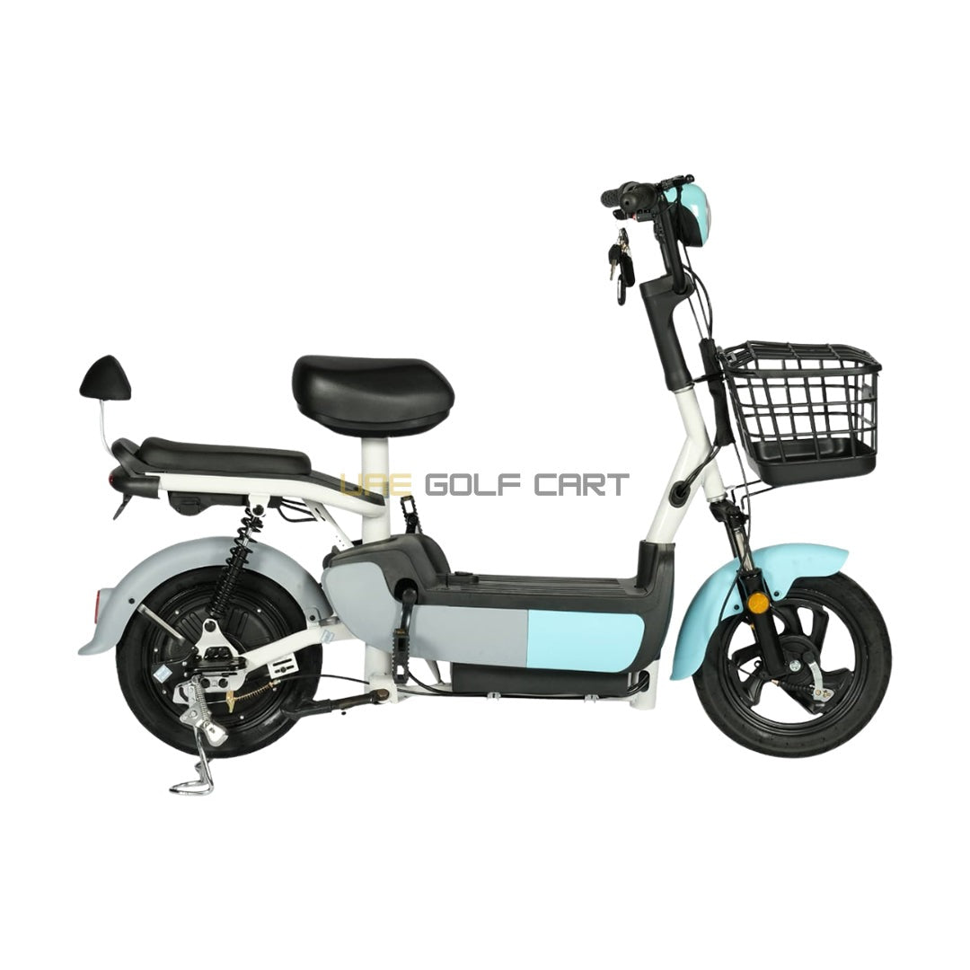 48V 500W Electric Scooter with Pedal Assist, 14-inch Tires, Dual Seats, 200kg Load, 25km Range - Electric Grocery Bike - Photo 22 | UAE Golf Cart