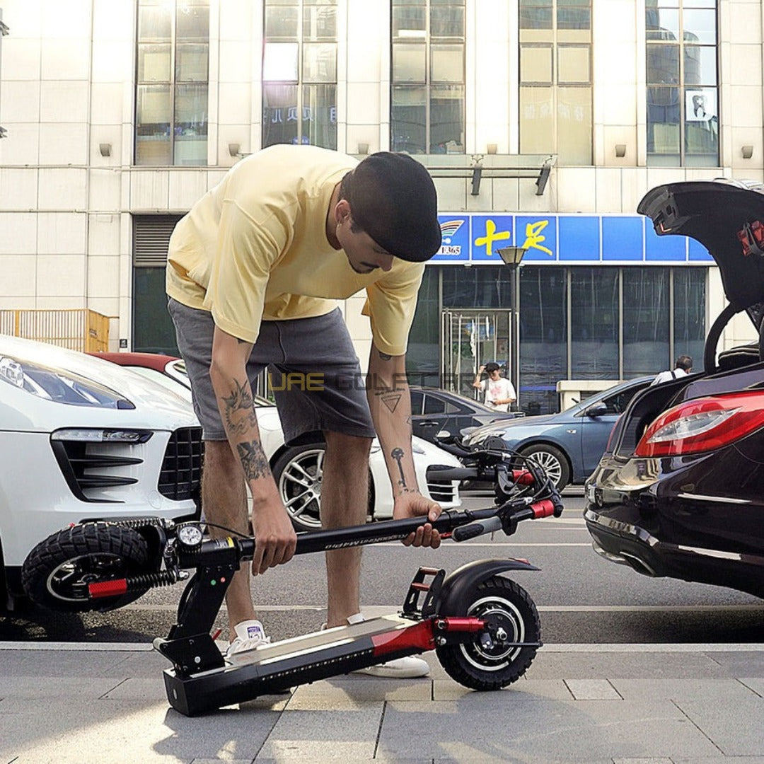 48V 500W Folding Electric Scooter with Seat, 10-inch Wheels, 50 km/h Top Speed, 70 km Range, 120 kg Load, 25.5 kg - Foldable Electric Scooters - Photo 5 | UAE Golf Cart