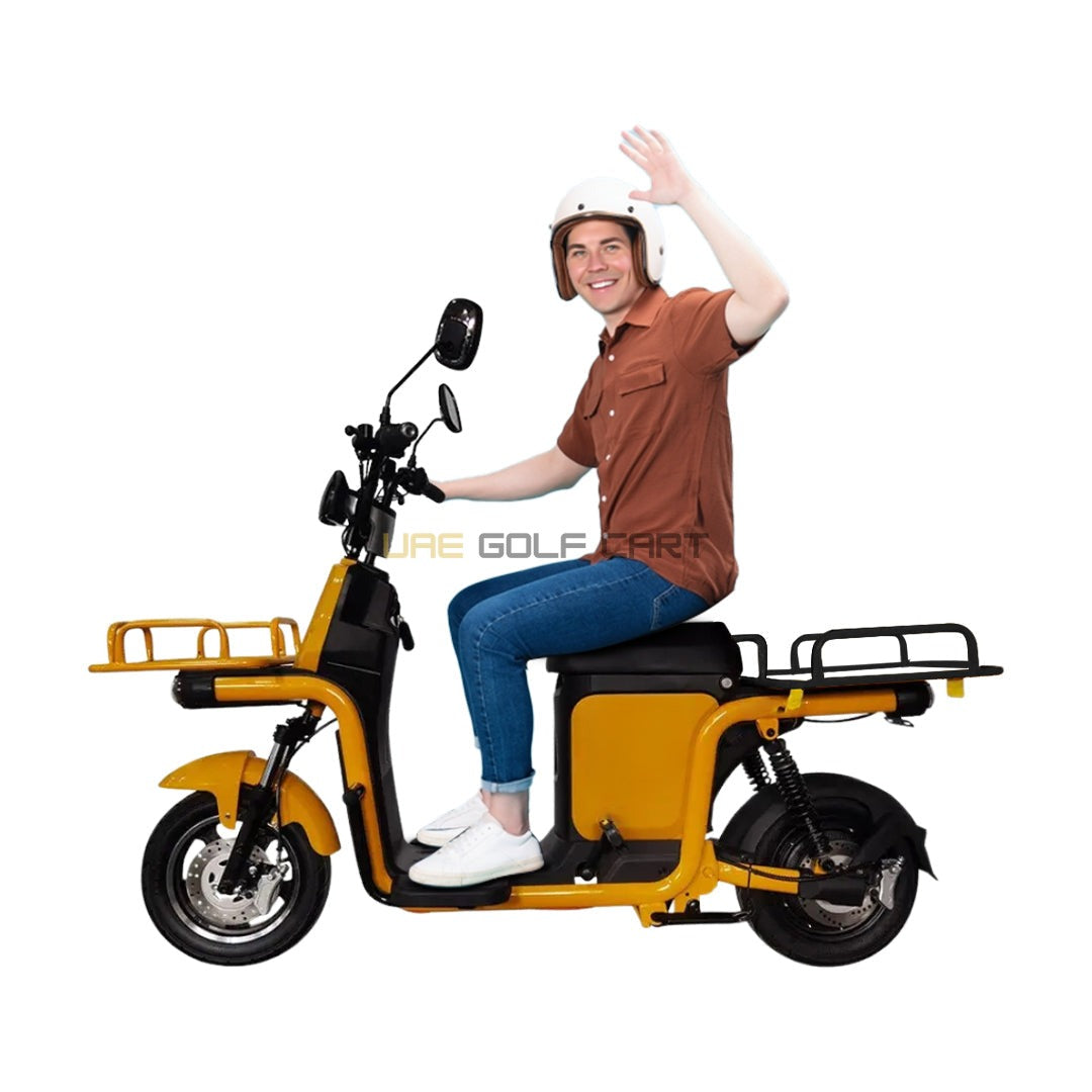 48V 500W Heavy Duty Delivery E-Bike with 200kg Load Capacity and 50km/h Speed - Electric Bikes - Close Up | UAE Golf Cart