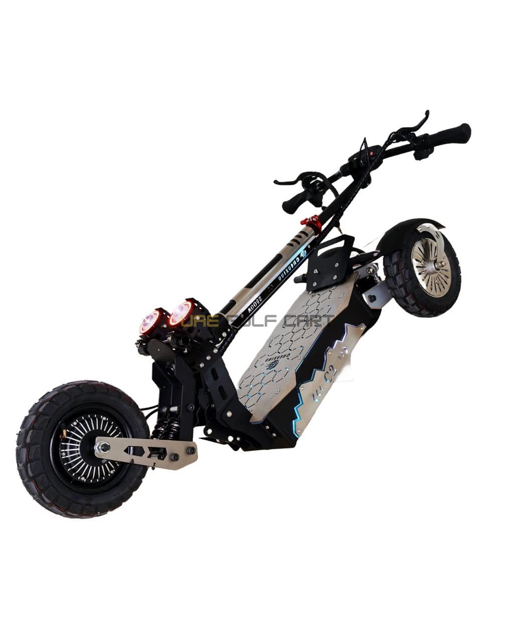48V 7500W Triple Motor Foldable 3-Wheel Electric Scooter for Adults, 70 km/h, 80 km Range - Foldable Electric Scooters | UAE Golf Cart