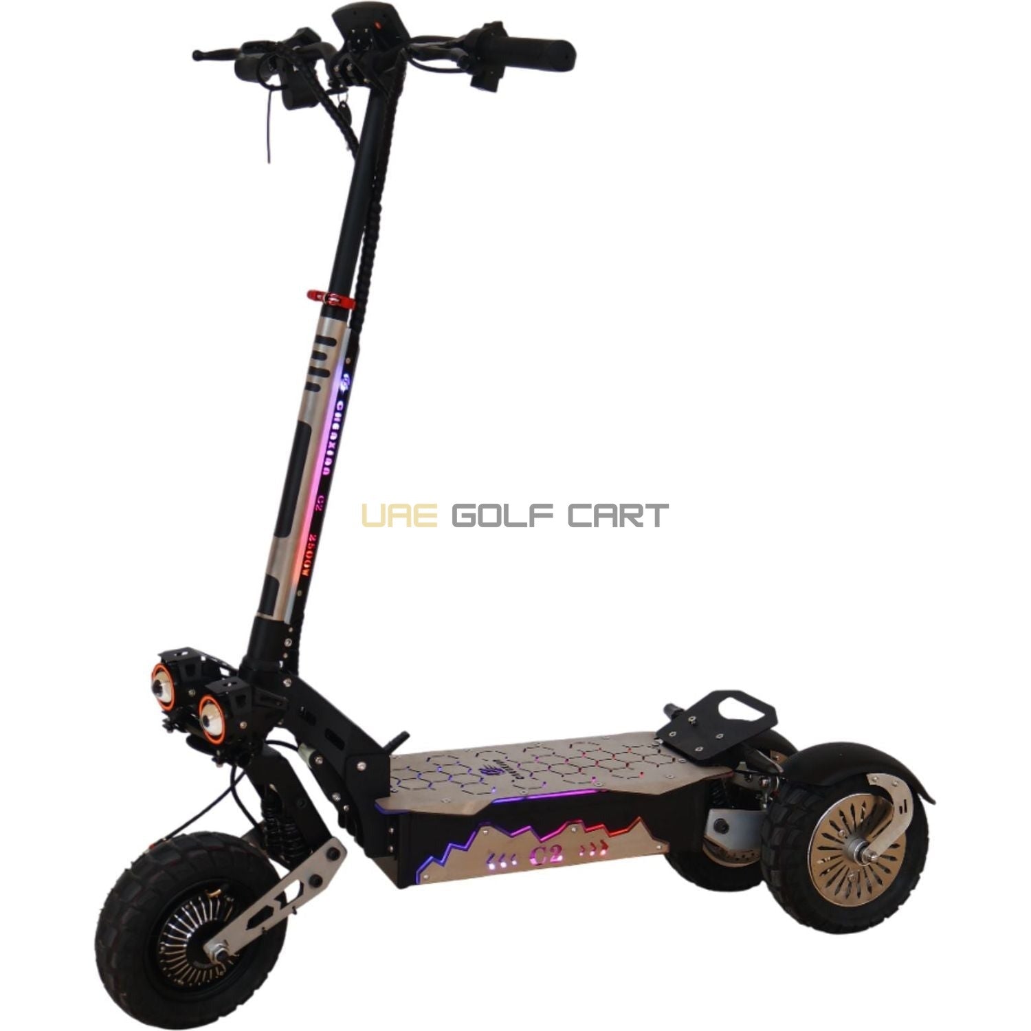 Buy 48V 7500W Triple Motor Foldable 3-Wheel Electric Scooter for Adults, 70 km/h, 80 km Range - Foldable Electric Scooters at UAE Golf Cart