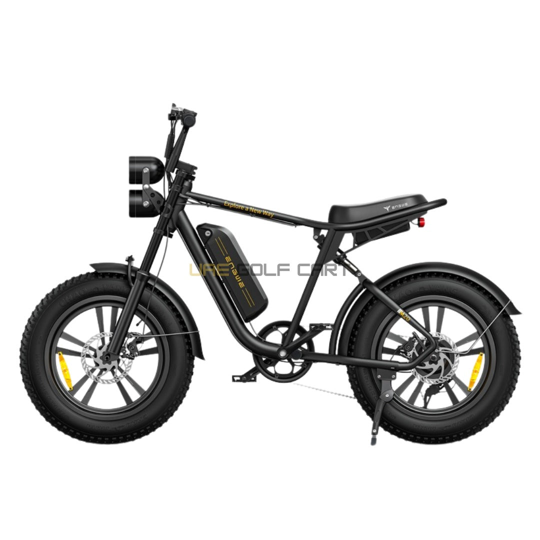48V 750W Electric Fat Bike with 13Ah Removable Battery, 25 km/h Speed, 20x4.0 Fat Tires, Shimano 7-Gear - Electric Bikes - Close Up | UAE Golf Cart