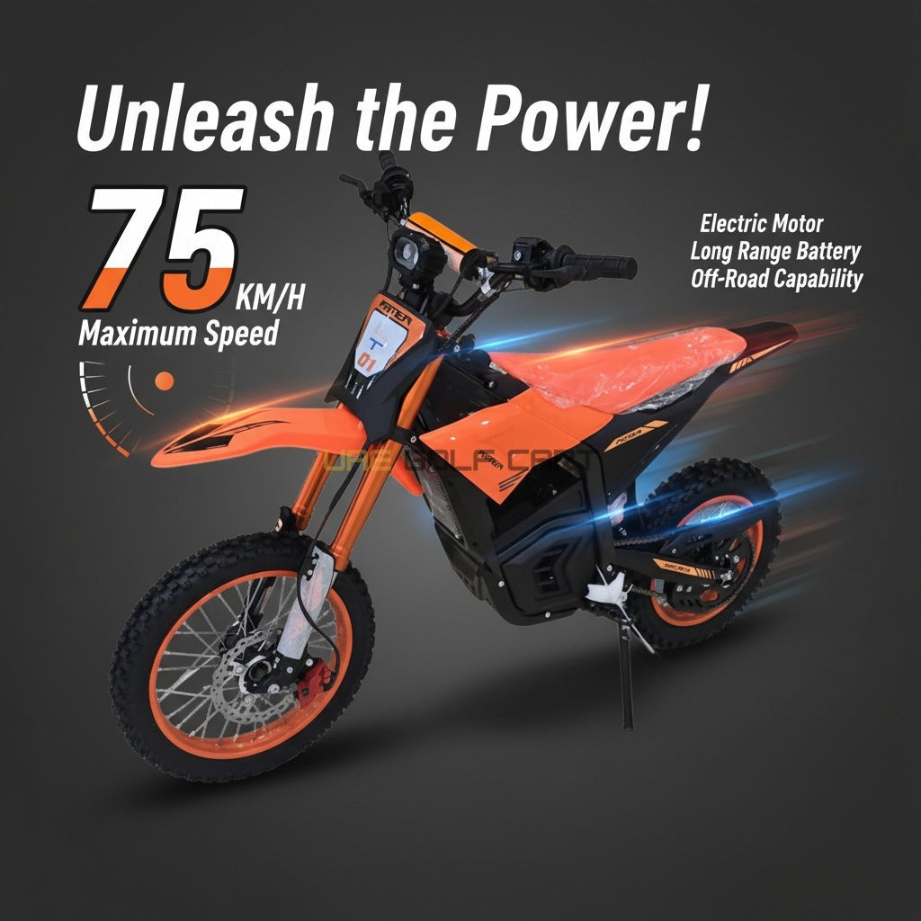 48V Electric Off Road Dirt Bike 2000W 75 km/h - Electric Dirt Bikes - Photo 14 | UAE Golf Cart