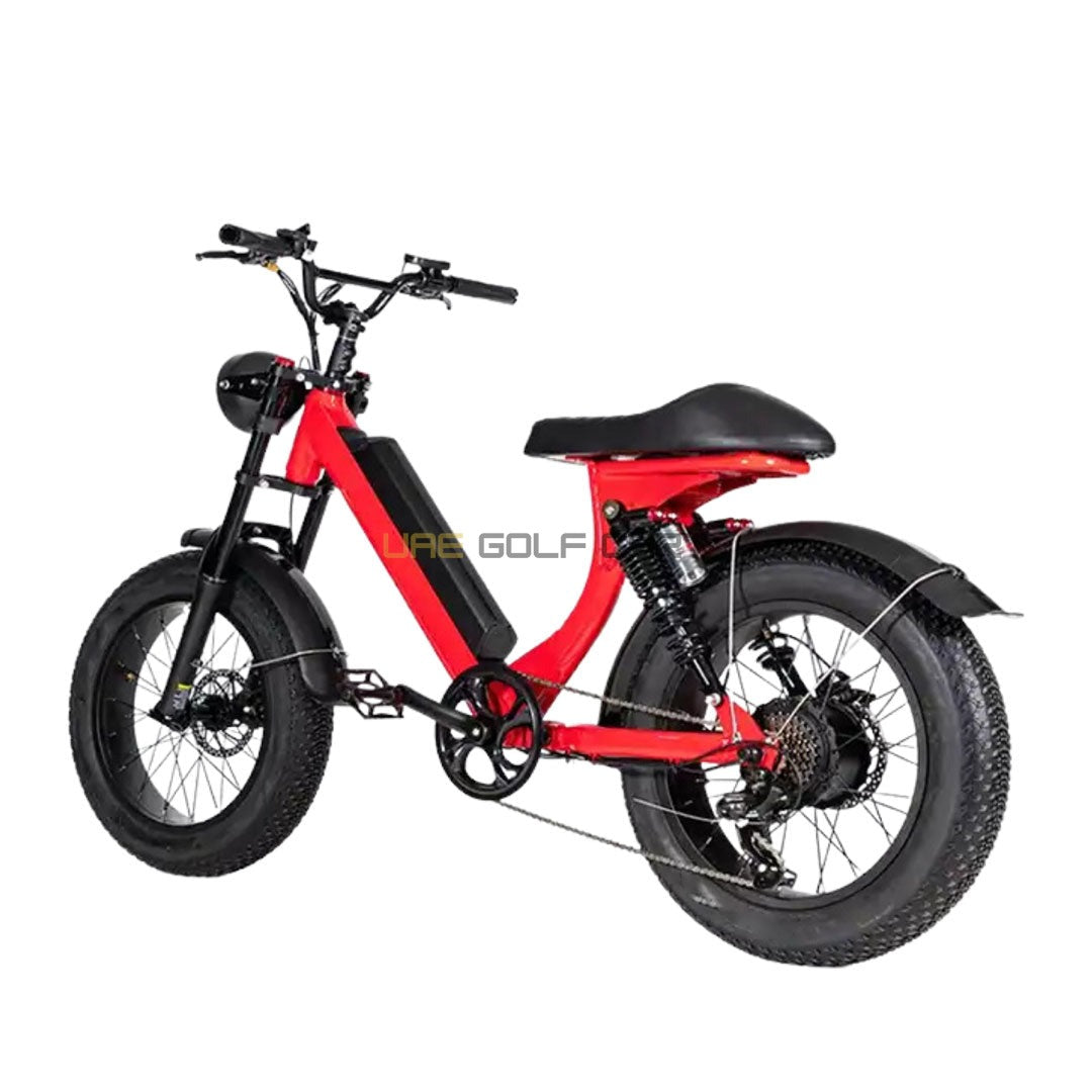 48V Fat Tyre Electric Bike with Removable Battery, 500W Motor, 40 KMPH Speed, and 20x4 Inch Tyres for Off-Road Adventures - Electric Bikes - Photo 4 | UAE Golf Cart
