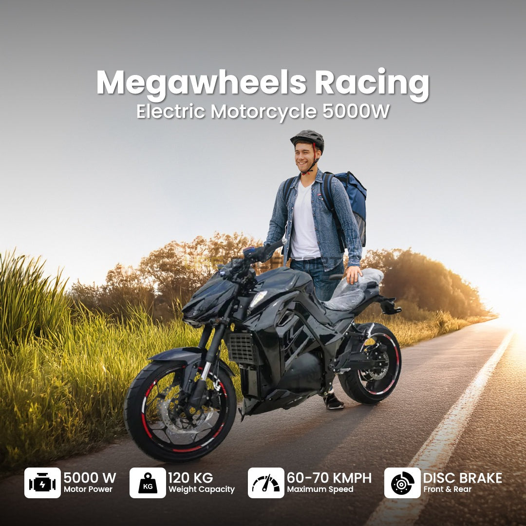 5000W Racing Electric Motorcycle with 72V 32Ah Battery, 140 km/h Top Speed, Disc Brakes, 150kg Weight - Electric Motorbikes & Mopeds - Photo 4 | UAE Golf Cart