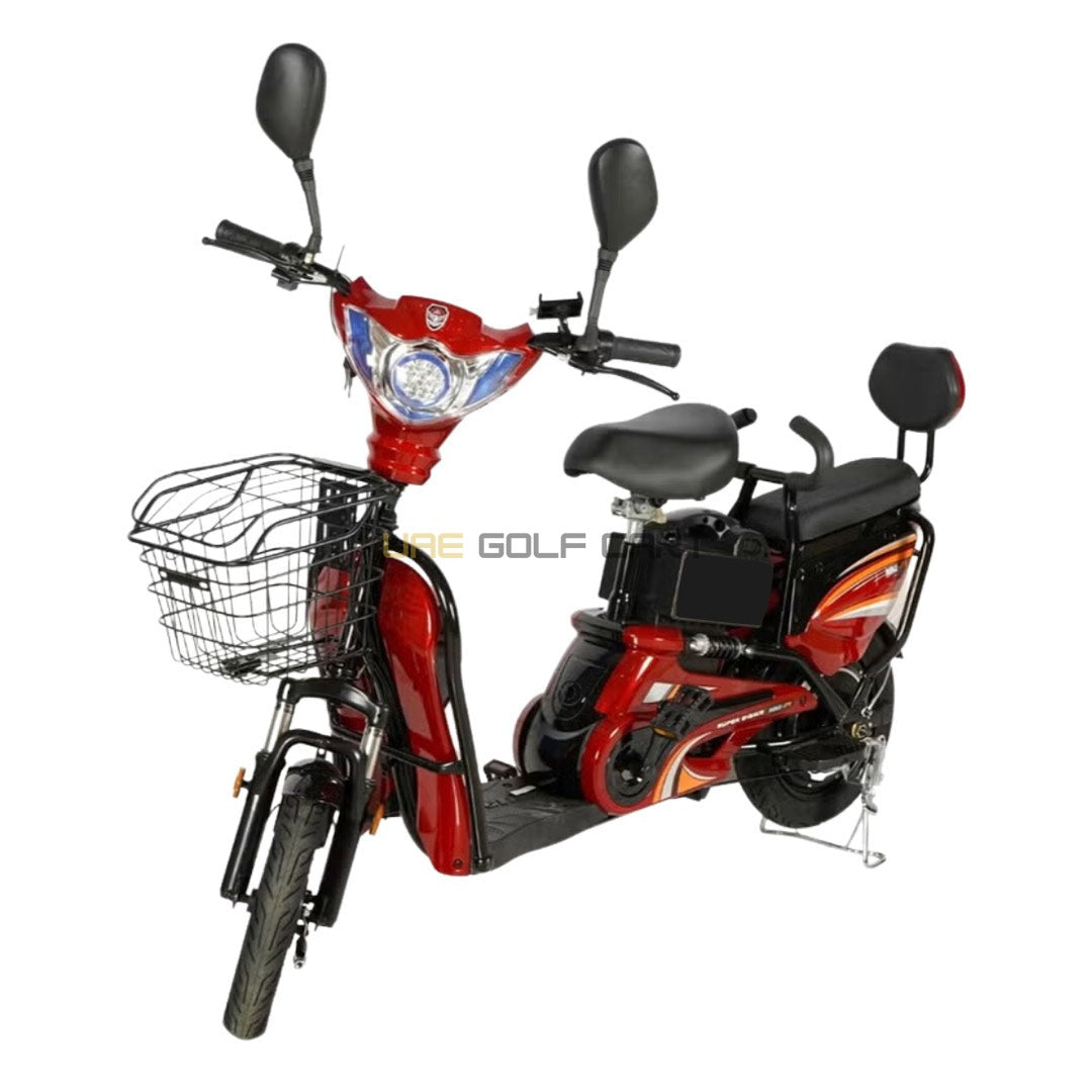 500W Electric Bike with 48V 12Ah Battery, 14 Inch Tires, Grocery Basket, Pedal Assist - Offroad Recreation - Electric Grocery Bike - Photo 13 | UAE Golf Cart