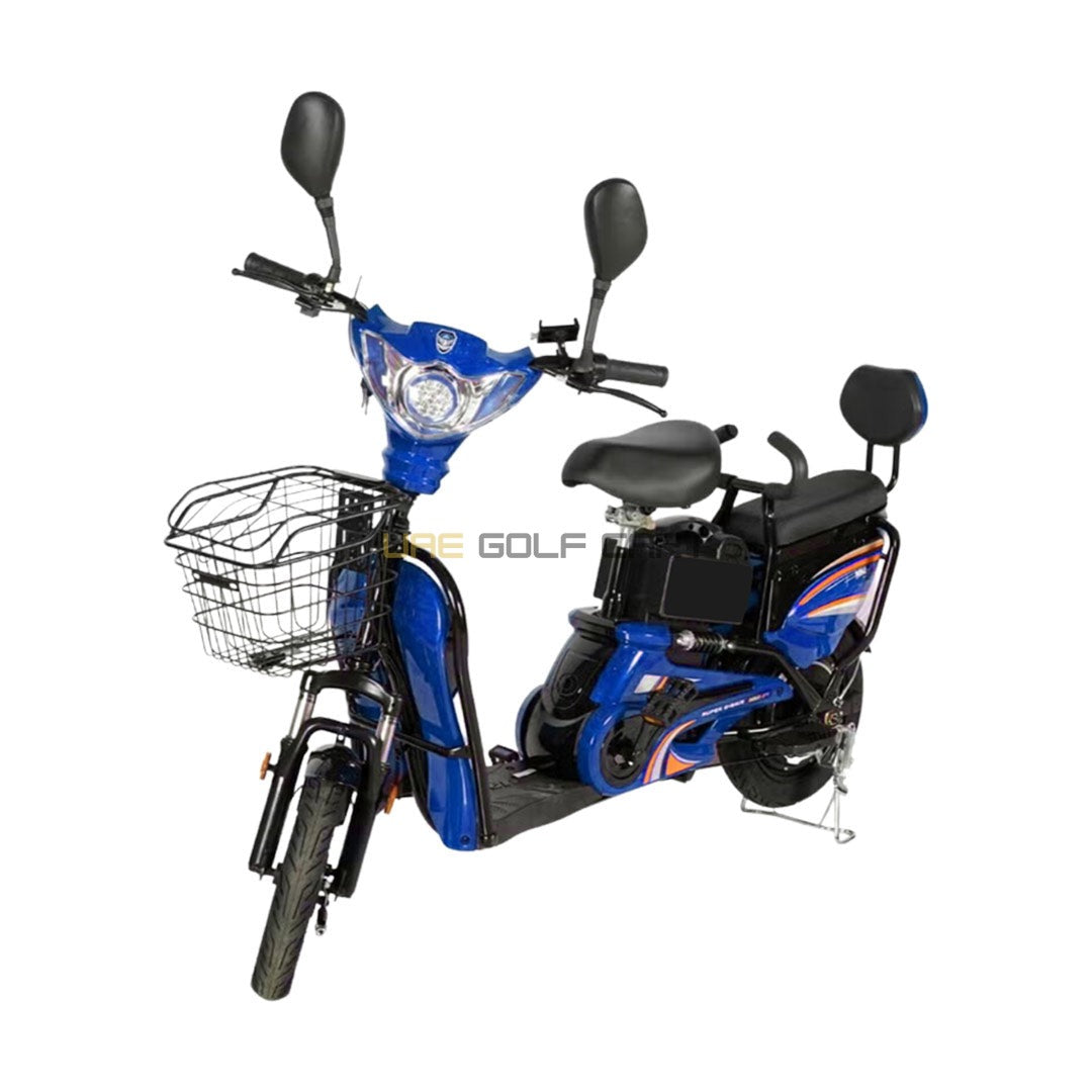500W Electric Bike with 48V 12Ah Battery, 14 Inch Tires, Grocery Basket, Pedal Assist - Offroad Recreation - Electric Grocery Bike - Photo 9 | UAE Golf Cart