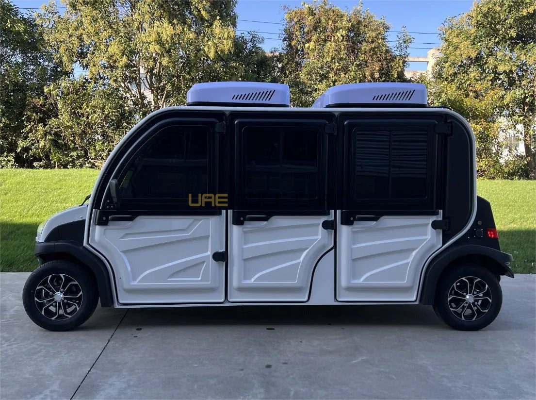 Buy 6 Seater Enclosed Electric Golf Cart with Air Conditioning and 60V Battery - Air Conditioned Golf Carts - 6 Seater at UAE Golf Cart