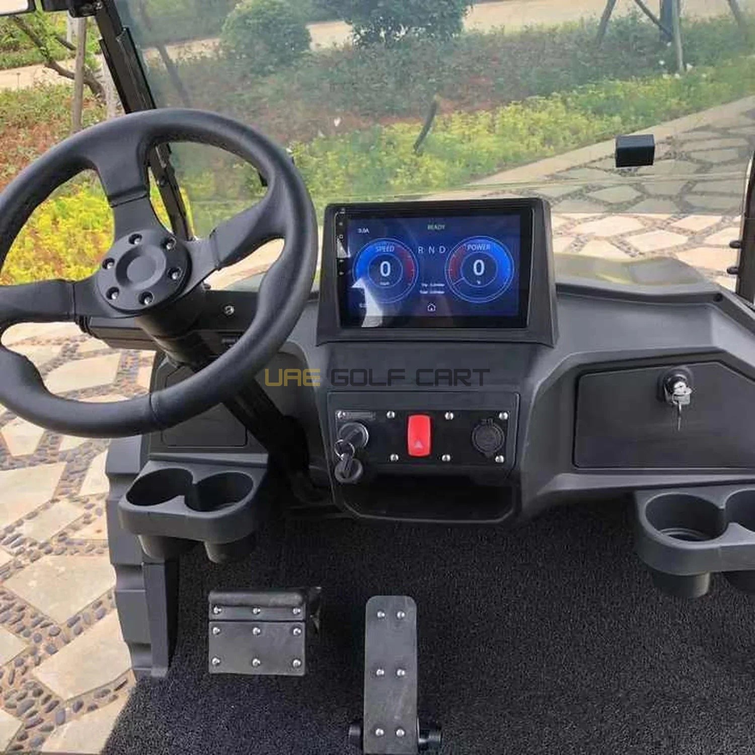 6 Seater Off Road Electric Golf Cart with Lithium Battery and Bluetooth - Normal Golf Carts - 4 Seater - Close Up | UAE Golf Cart