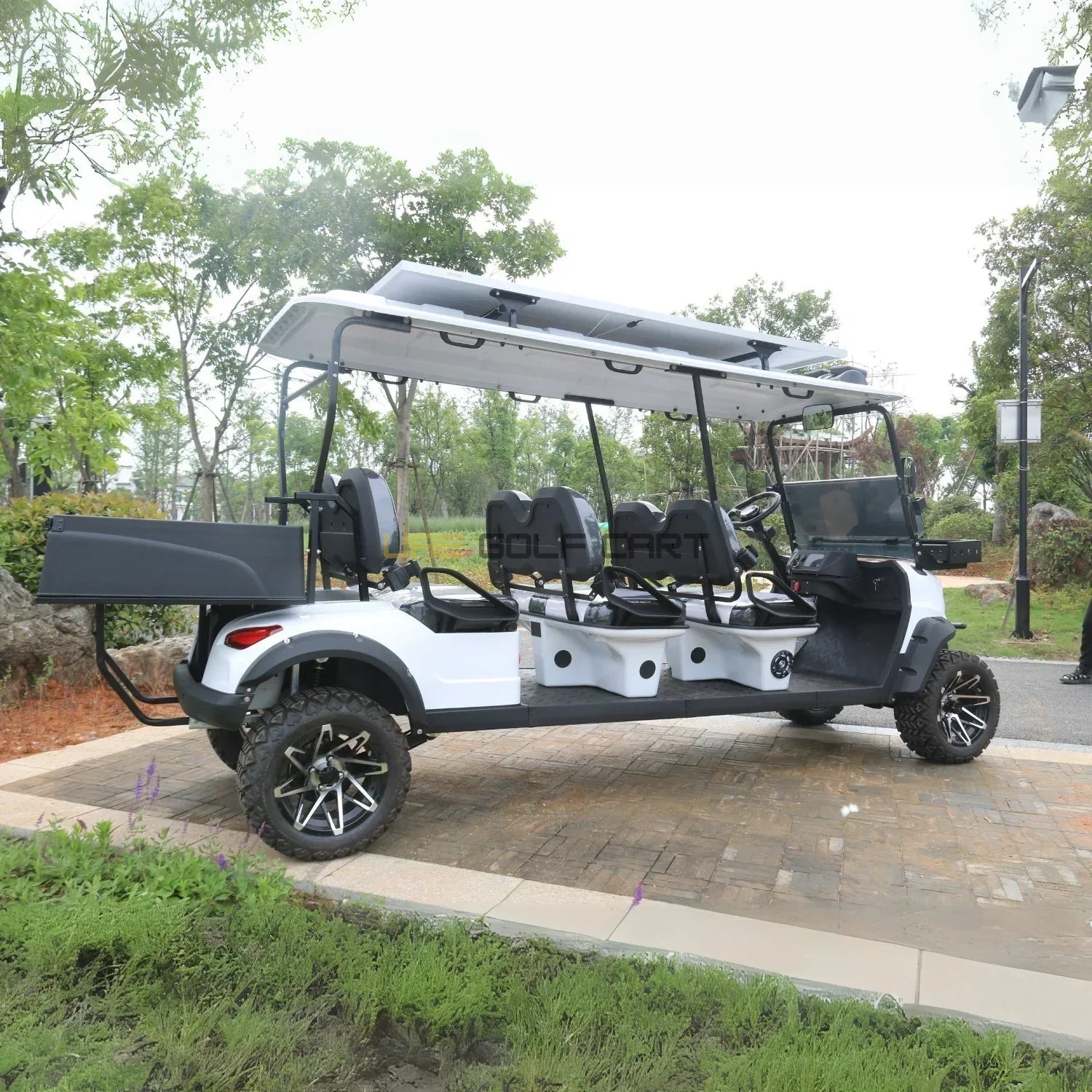 6 Seater Off Road Electric Golf Cart with Lithium Battery and Solar Panel - Utility Golf Carts - 6 Seater - Photo 4 | UAE Golf Cart