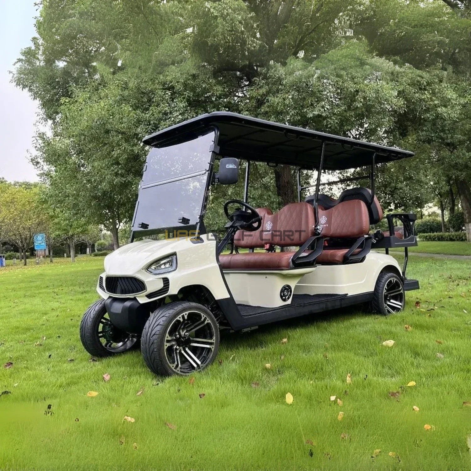 6 Seater On Road Electric Golf Cart with 100 km Range Lithium Battery - Normal Golf Carts - 4+2 Seater | UAE Golf Cart