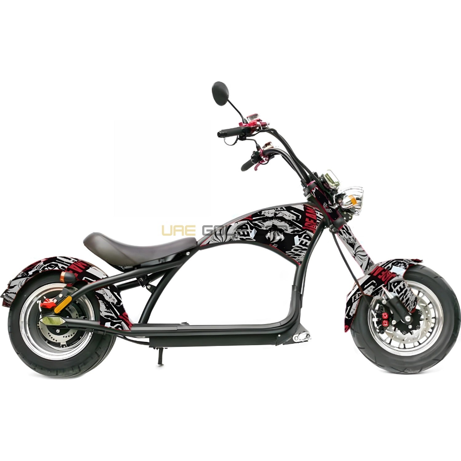 Buy 60V 3000W Electric Scooter with 30 MPH Speed, 200kg Load, Foldable Seat, Hydraulic Disc Brakes - Electric Motorbikes & Mopeds at UAE Golf Cart