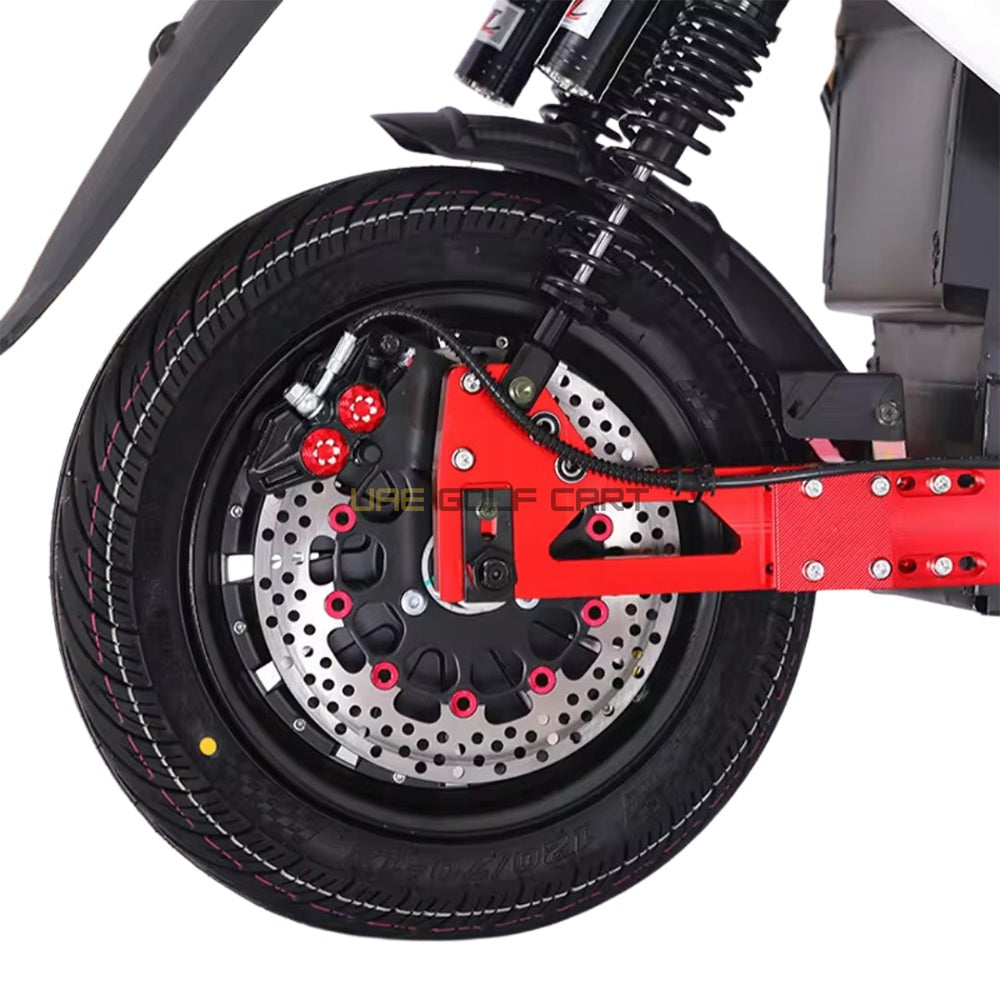 60V 500W 2-Seat Electric Moped with LED Lights, 30-40km Range, 200kg Load Capacity - Electric Grocery Bike - Photo 14 | UAE Golf Cart