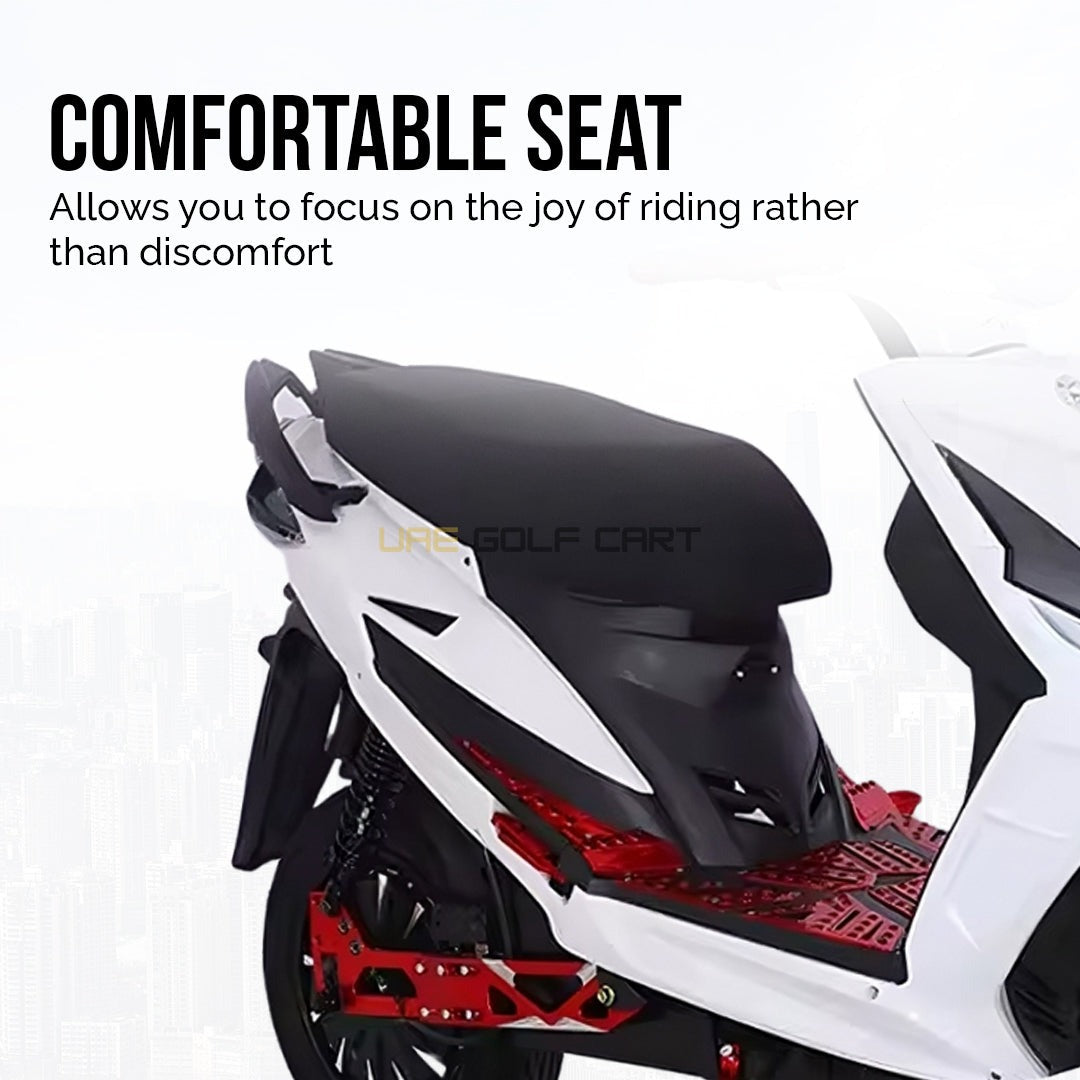 60V 500W Electric Moped with 2-Seat, 200kg Capacity, 50-60 km/h Speed, 30-40 km Range - Electric Motorbikes & Mopeds - Photo 5 | UAE Golf Cart