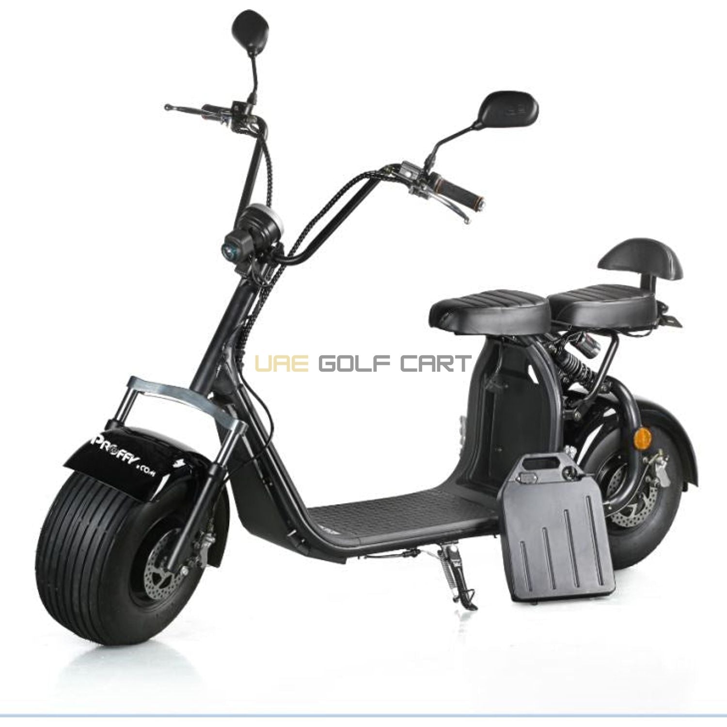 Buy 60V Removable Battery Electric Scooter with Double Seat, LED Headlight, Indicators and USB Port - Electric Motorbikes & Mopeds at UAE Golf Cart