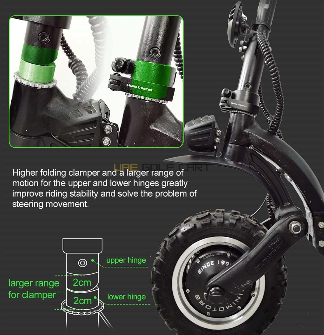 72V 1800W Dual Motor Electric Scooter with 11" Off-Road Tires, 95 km/h Speed, 125 km Range - Foldable Electric Scooters - Photo 8 | UAE Golf Cart