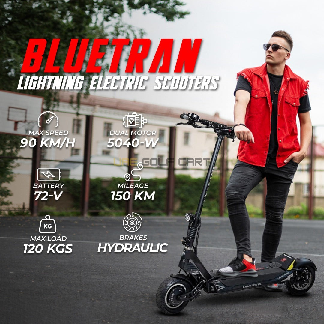72V 35Ah Electric Scooter Pro 25 km/h Max Speed Foldable Off-Road - Foldable Electric Scooters - Photo 5 | UAE Golf Cart