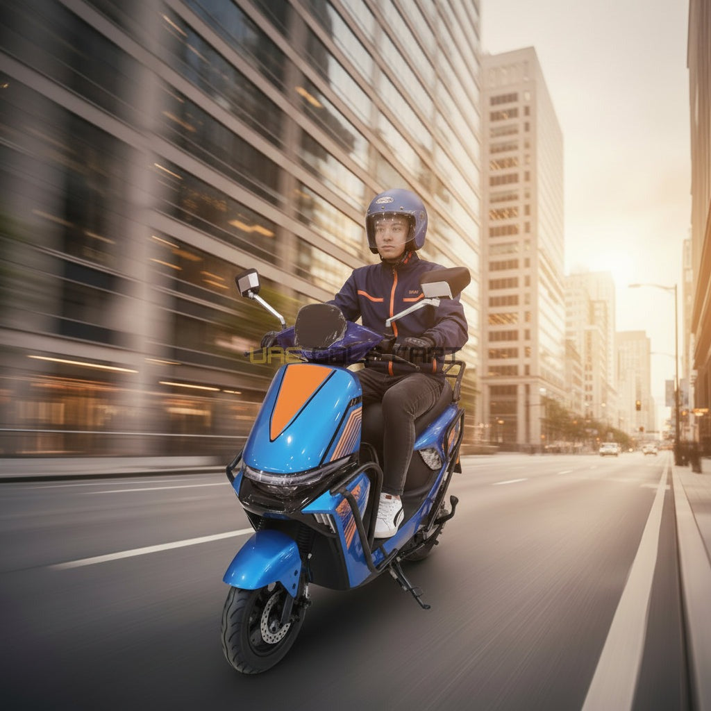 72V Nitro Electric Moped Bike 80 km/h, 1500W Motor, 40-50 km Range, Wide Seat - Electric Motorbikes & Mopeds - Close Up | UAE Golf Cart